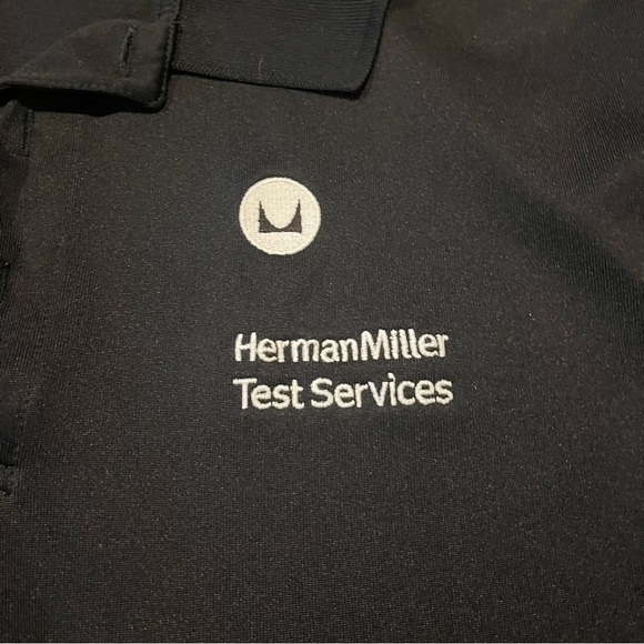 Herman Miller Black Polo Shirt - Picture 2 of 4